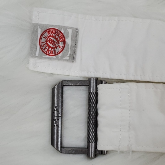 Armani Exchange white belt metal buckle - Picture 3 of 6